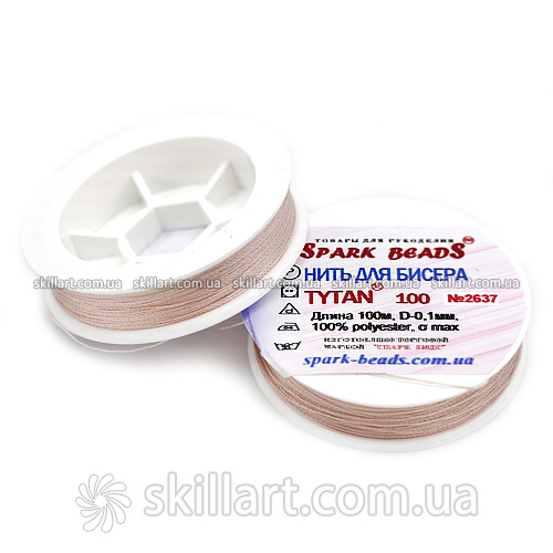 Нитки для бисера Tytan 100 Spark Beads (100м)